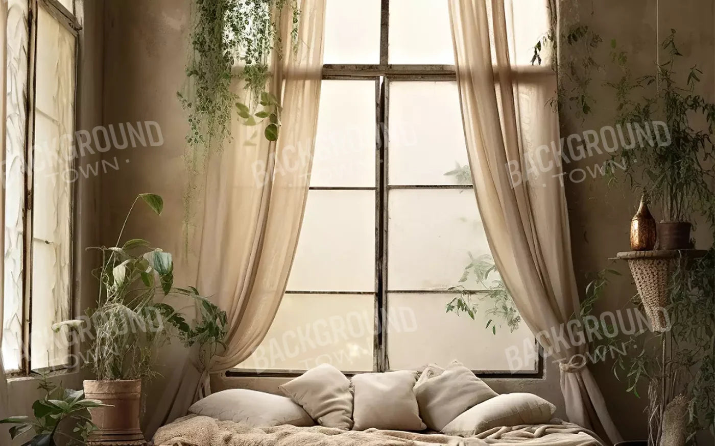 Boho Room I 16’X10’ Ultracloth (192 X 120 Inch) Backdrop