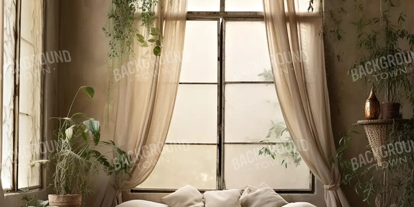 Boho Room I 16’X8’ Ultracloth (192 X 96 Inch) Backdrop