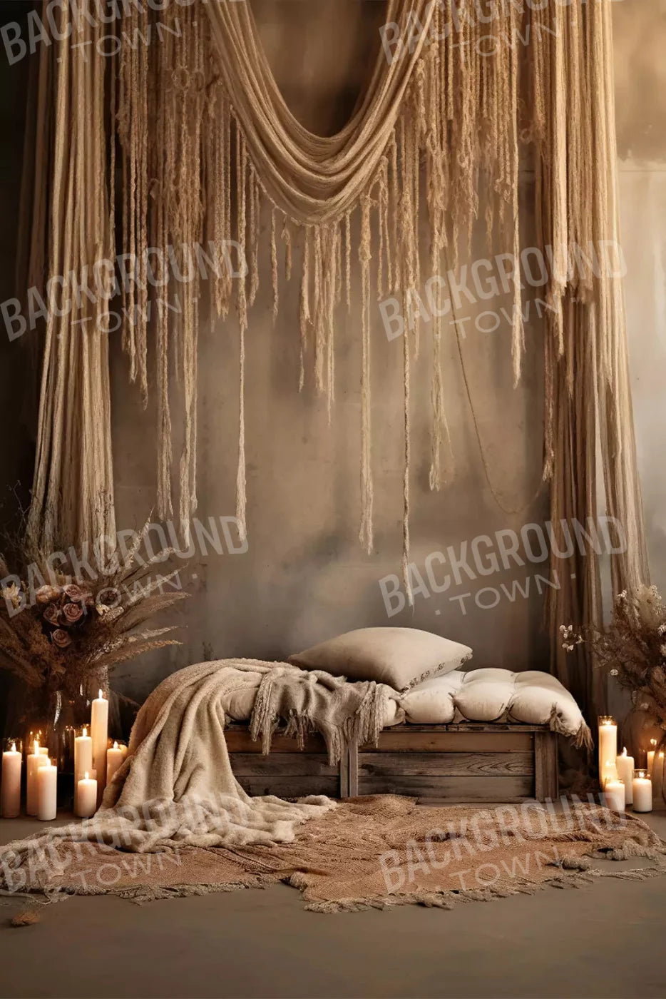 Boho Room Iv 5X8 Ultracloth ( 60 X 96 Inch ) Backdrop