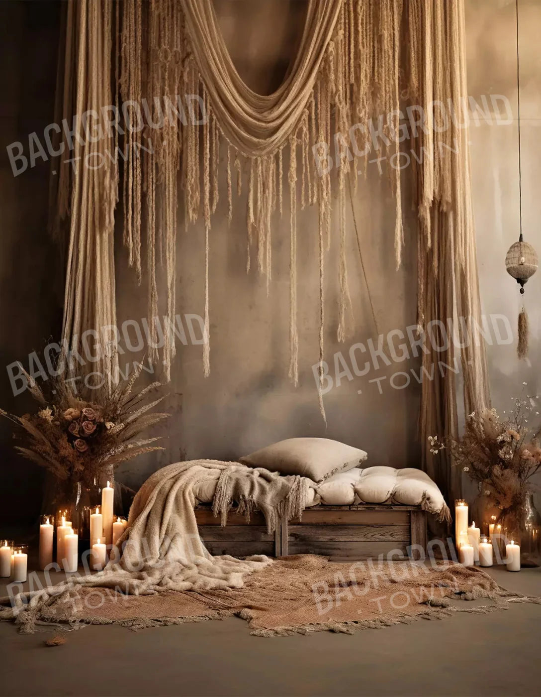 Boho Room Iv 6X8 Fleece ( 72 X 96 Inch ) Backdrop