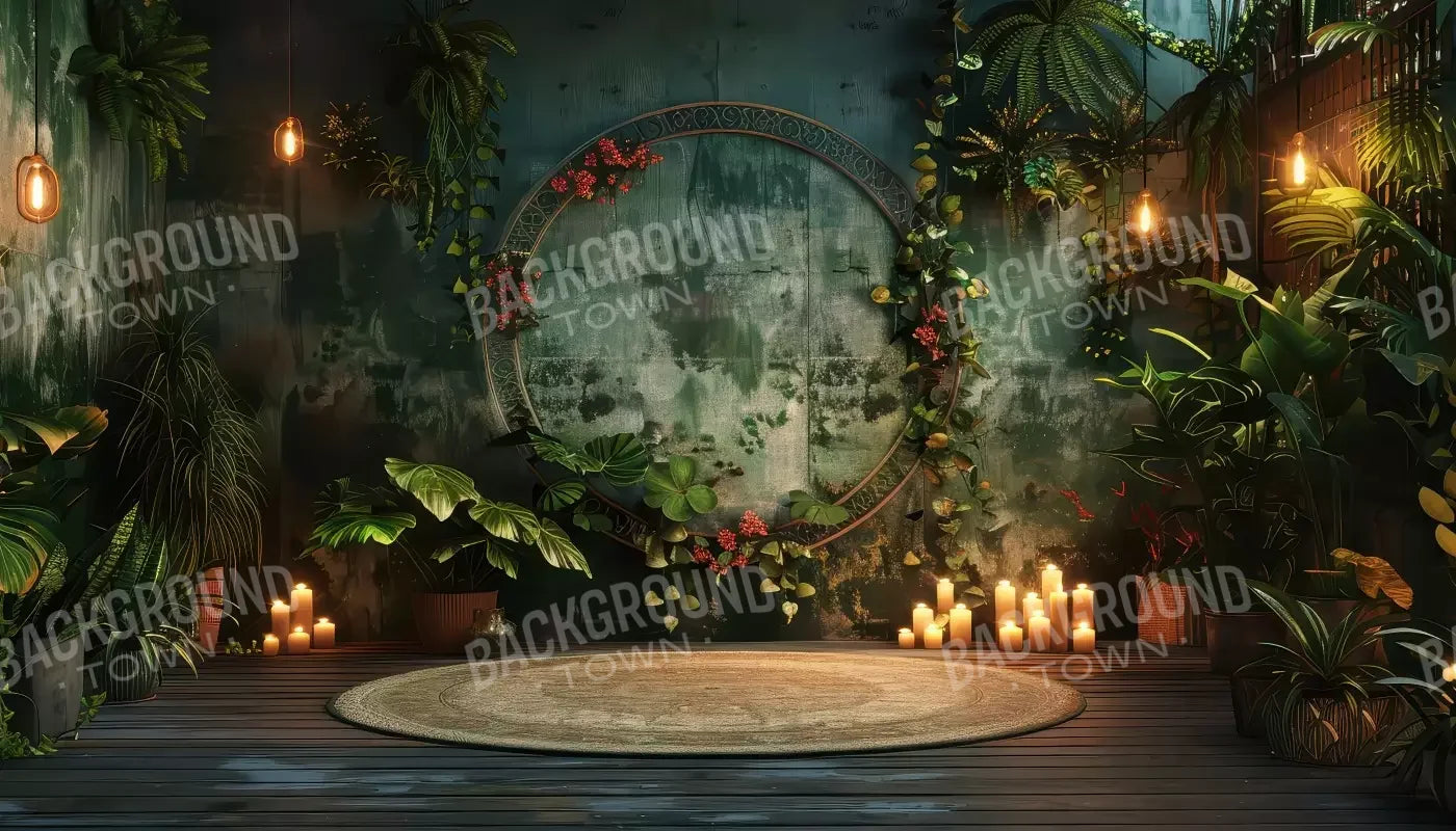 Boho Wall 14’X8’ Ultracloth (168 X 96 Inch) Backdrop
