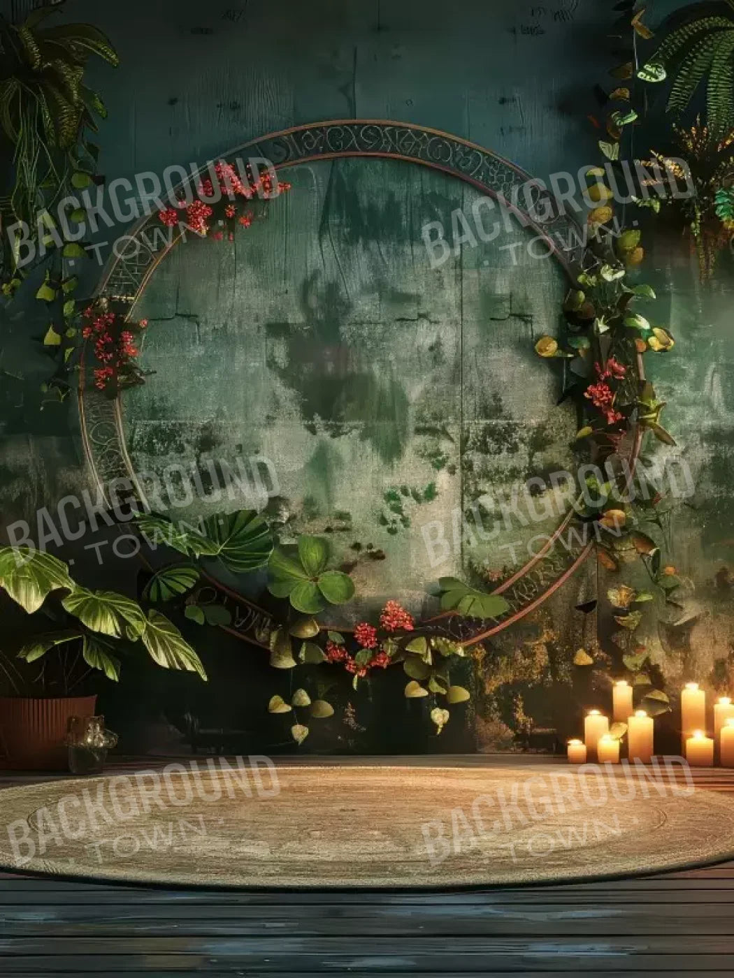 Boho Wall 6’X8’ Fleece (72 X 96 Inch) Backdrop