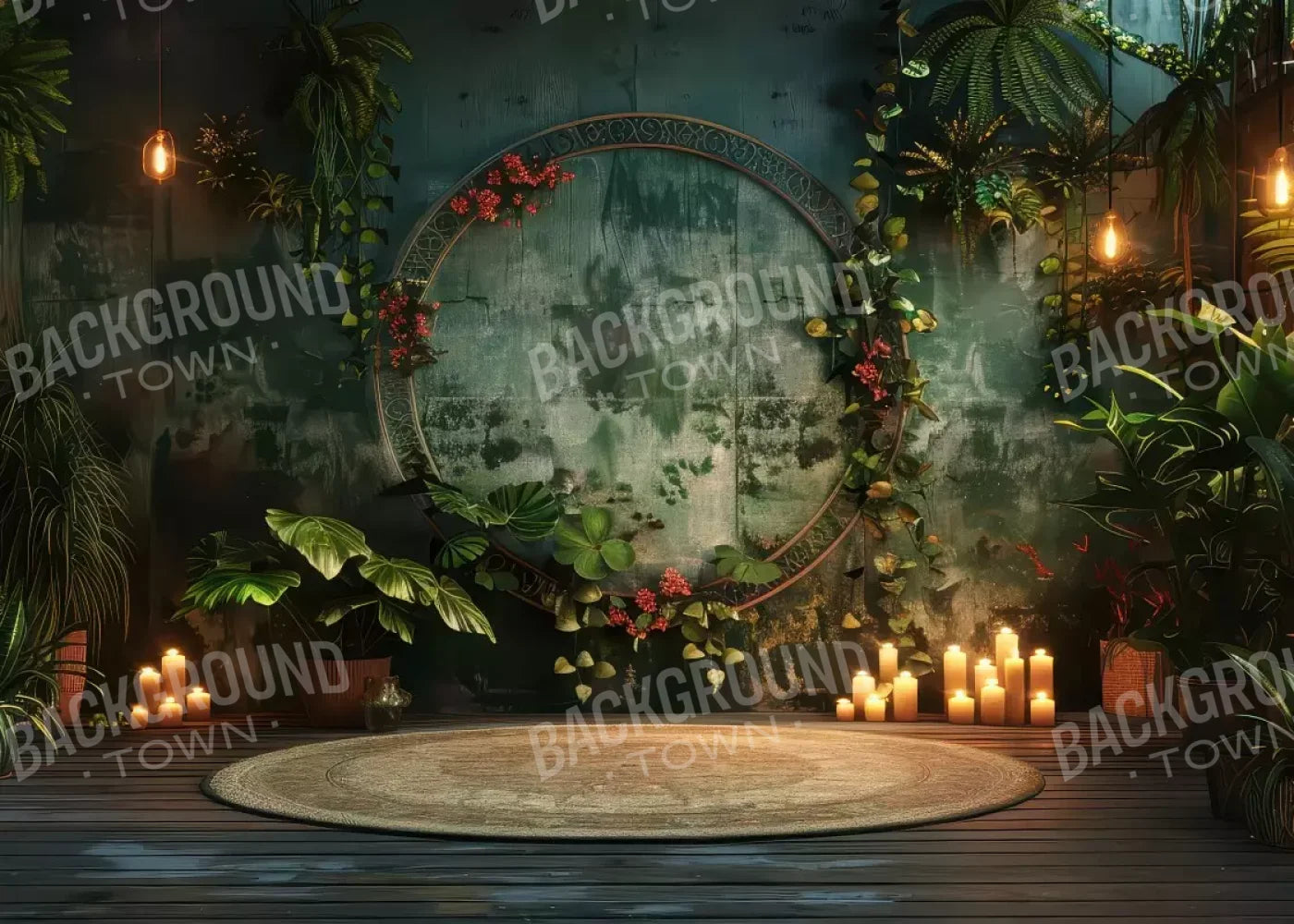Boho Wall 7’X5’ Ultracloth (84 X 60 Inch) Backdrop