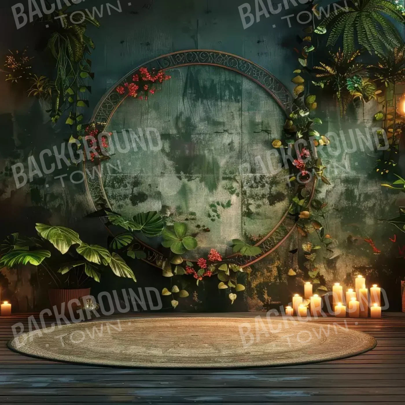 Boho Wall 8’X8’ Fleece (96 X Inch) Backdrop