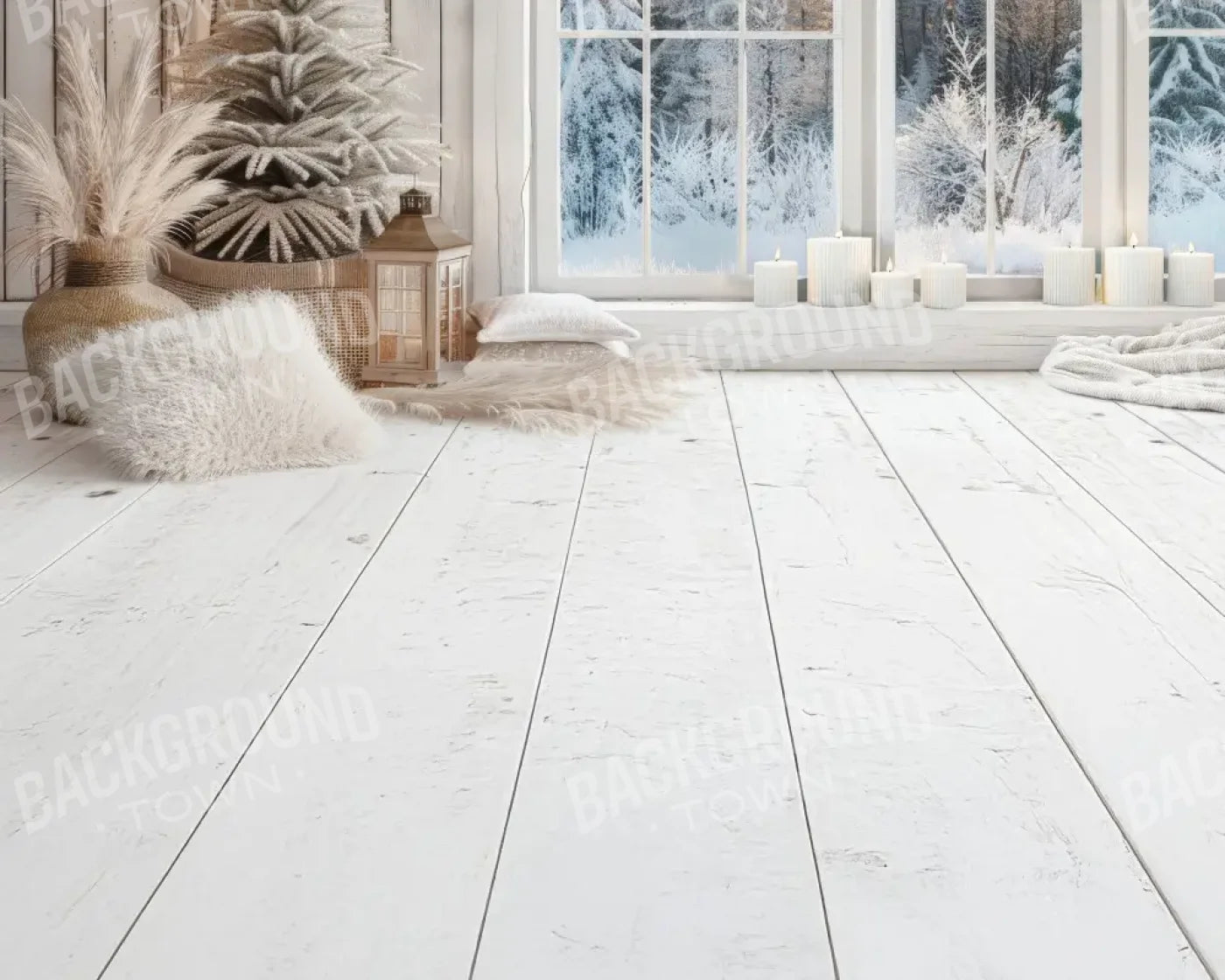 BohoChristmas Sweep 10’x8’ Fleece (120 x 96 inch) Backdrop