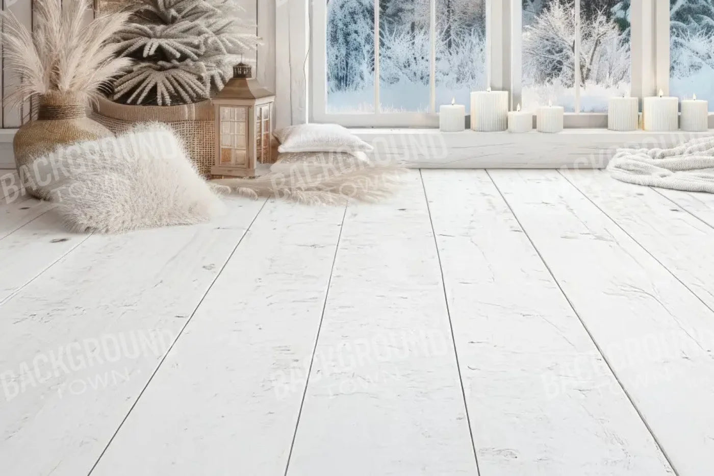 BohoChristmas Sweep 12’x8’ UltraCloth (144 x 96 inch) Backdrop