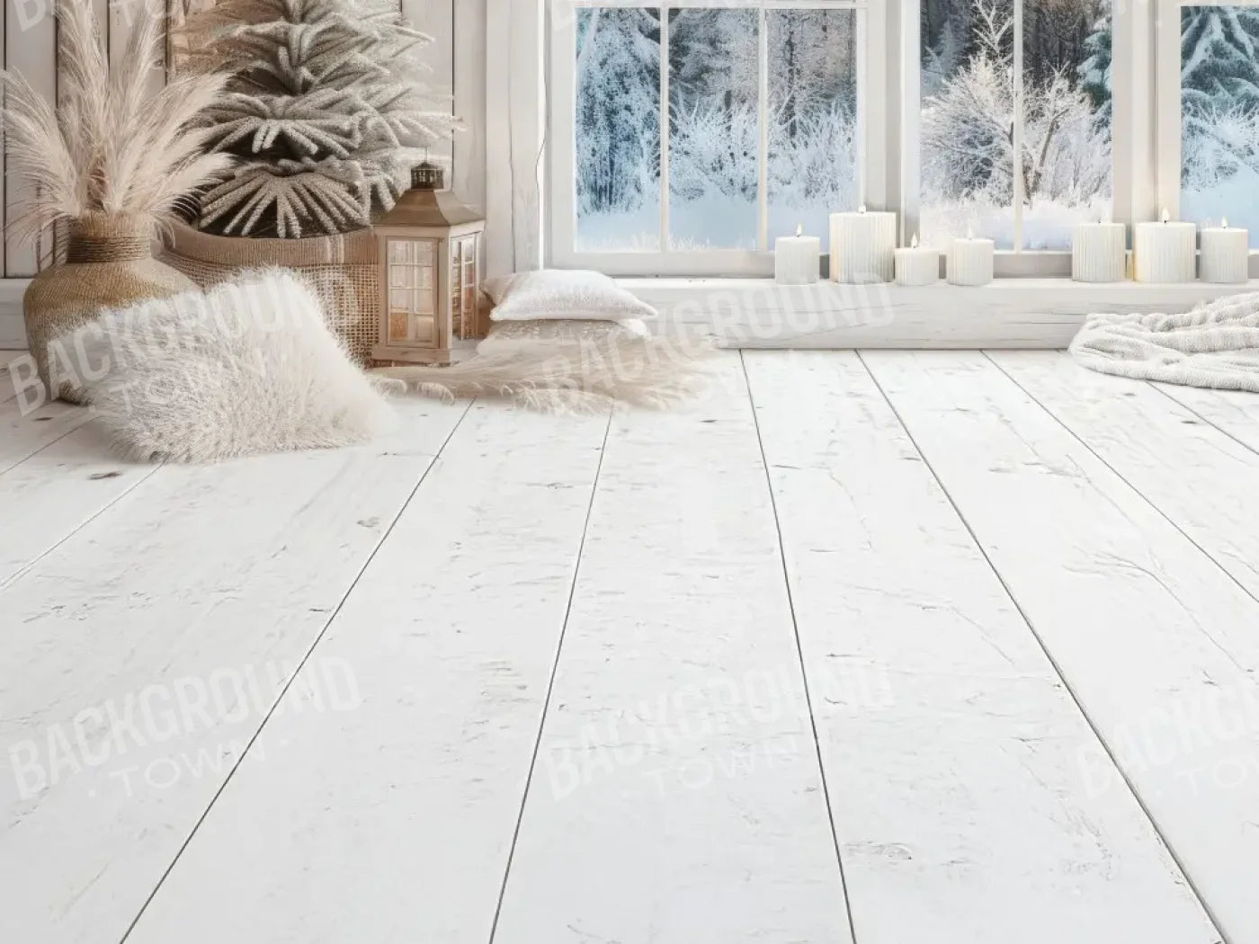 BohoChristmas Sweep 6’8x5’ Fleece (80 x 60 inch) Backdrop