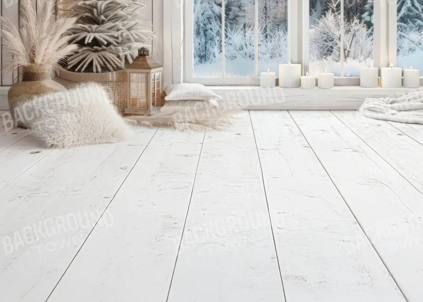 BohoChristmas Sweep 7’x5’ UltraCloth (84 x 60 inch) Backdrop