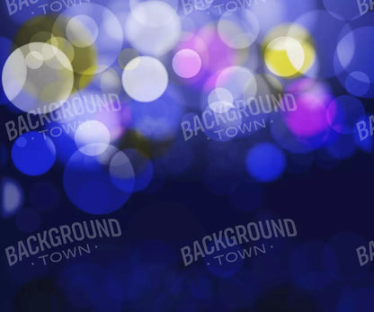 Bokeh Blue 5X42 Fleece ( 60 X 50 Inch ) Backdrop