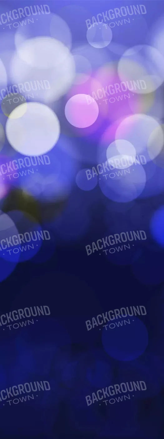 Bokeh Blue 8X20 Ultracloth ( 96 X 240 Inch ) Backdrop