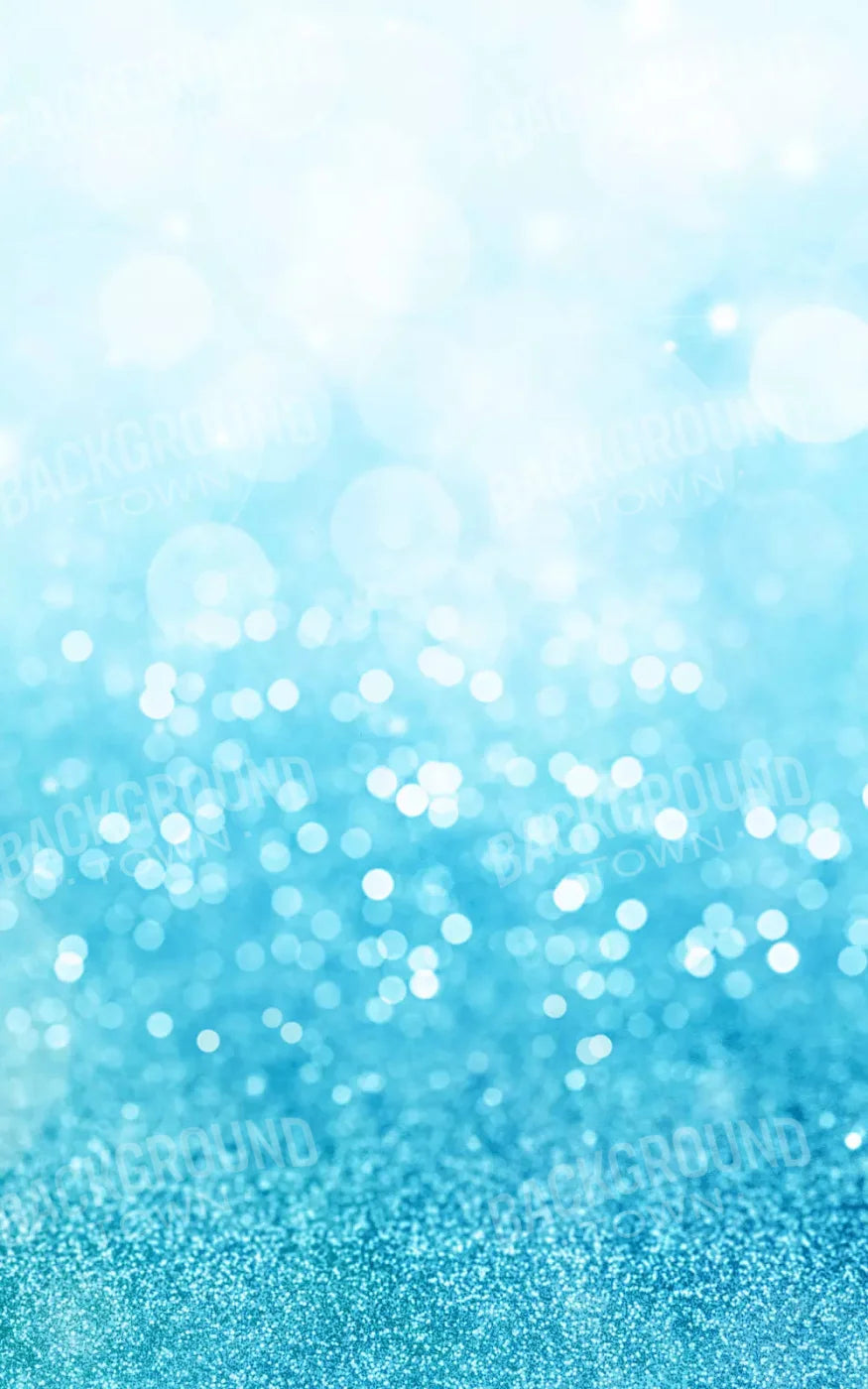 Bokeh Blue Sparkle 9X14 Ultracloth ( 108 X 168 Inch ) Backdrop