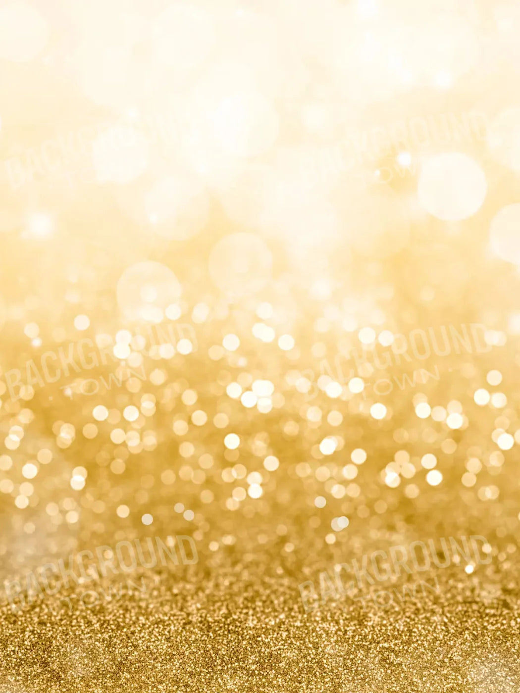 Bokeh Gold Sparkle 5X68 Fleece ( 60 X 80 Inch ) Backdrop