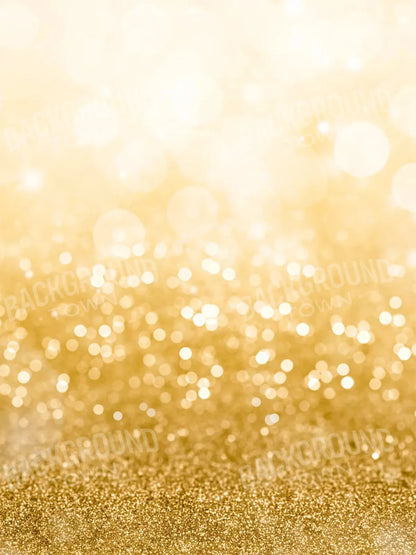 Bokeh Gold Sparkle 5X7 Ultracloth ( 60 X 84 Inch ) Backdrop