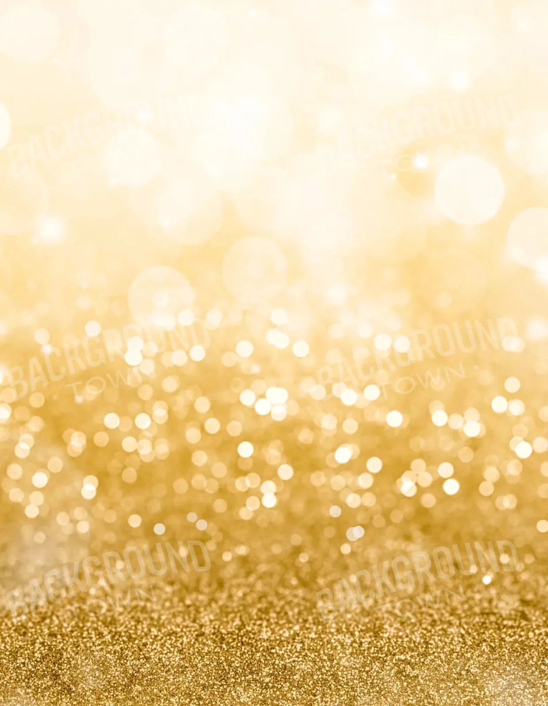 Bokeh Gold Sparkle 6X8 Fleece ( 72 X 96 Inch ) Backdrop