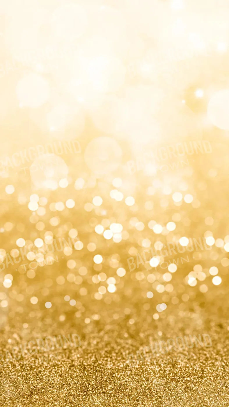 Bokeh Gold Sparkle 8X14 Ultracloth ( 96 X 168 Inch ) Backdrop