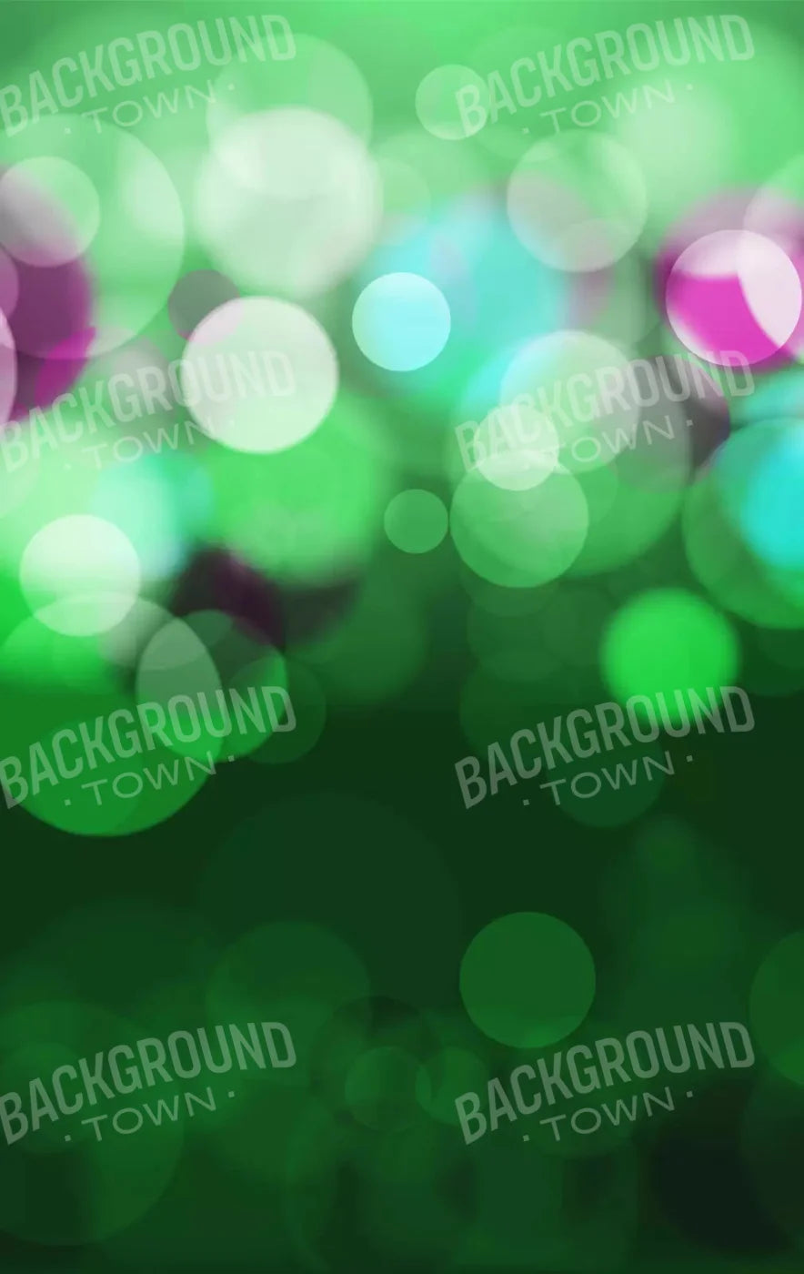 Bokeh Green 10X16 Ultracloth ( 120 X 192 Inch ) Backdrop