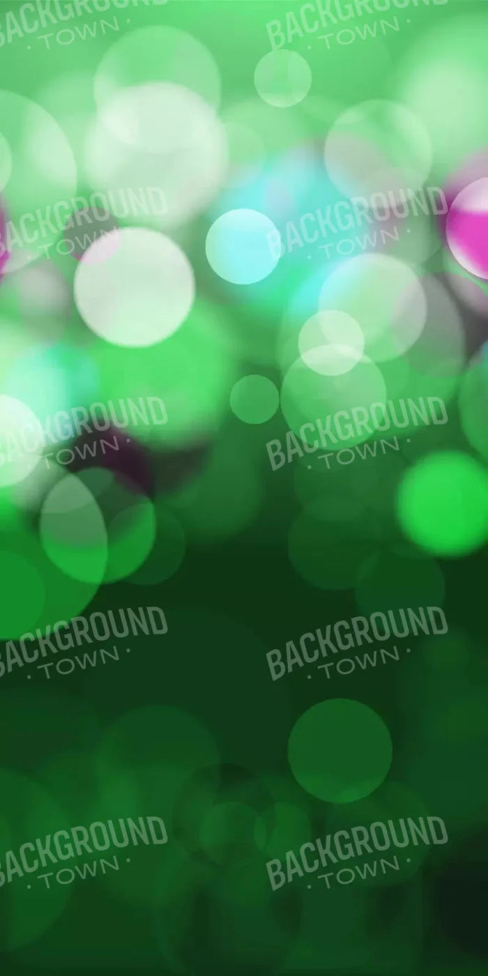 Bokeh Green 10X20 Ultracloth ( 120 X 240 Inch ) Backdrop