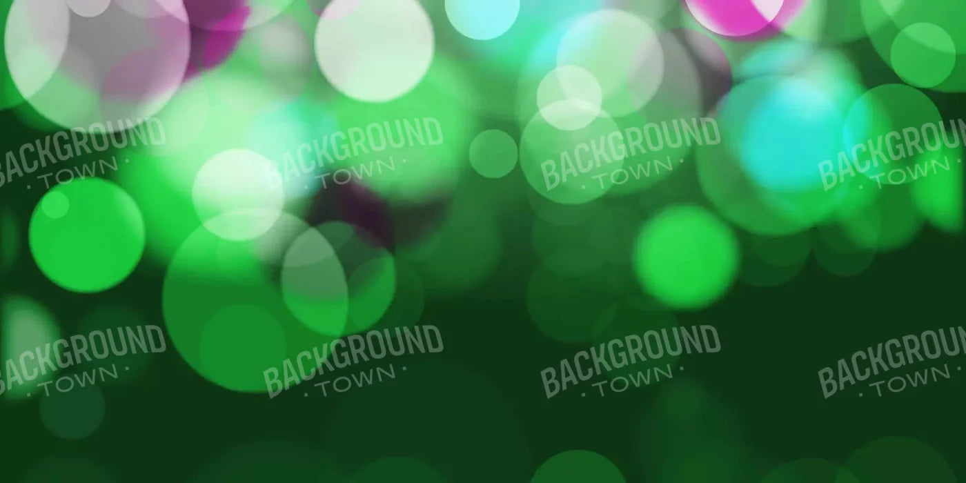 Bokeh Green 20X10 Ultracloth ( 240 X 120 Inch ) Backdrop