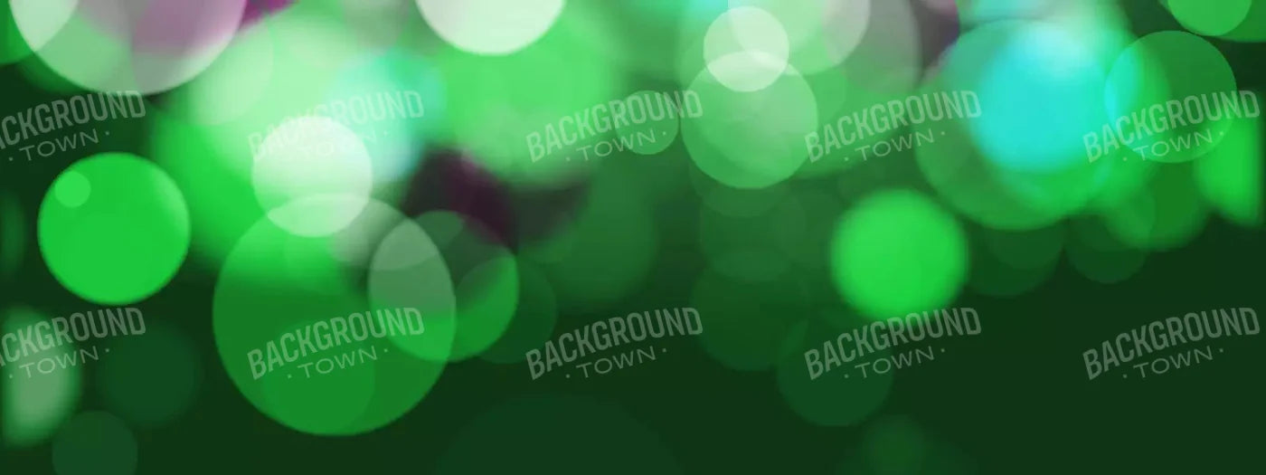 Bokeh Green 20X8 Ultracloth ( 240 X 96 Inch ) Backdrop