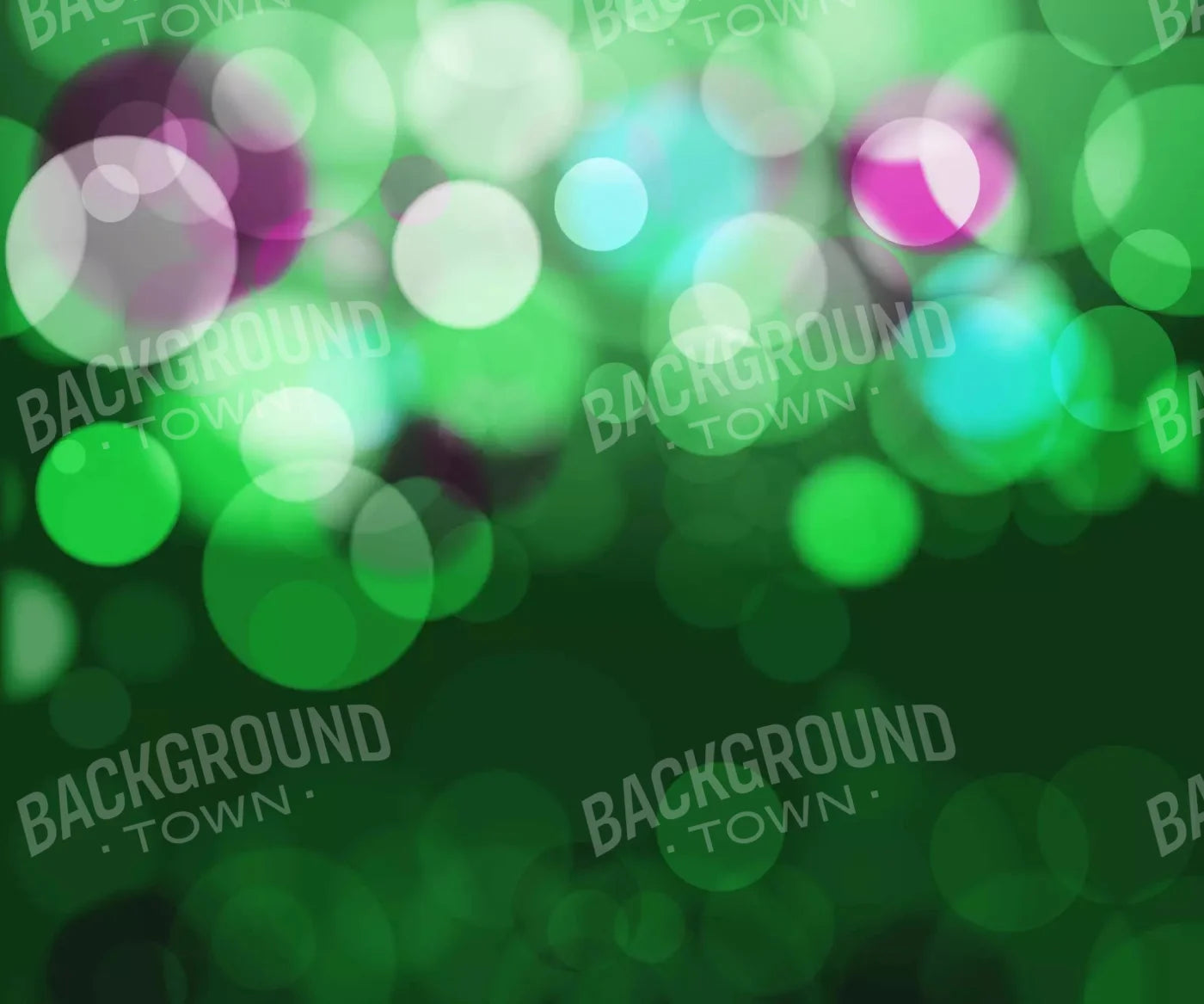 Bokeh Green 5X42 Fleece ( 60 X 50 Inch ) Backdrop