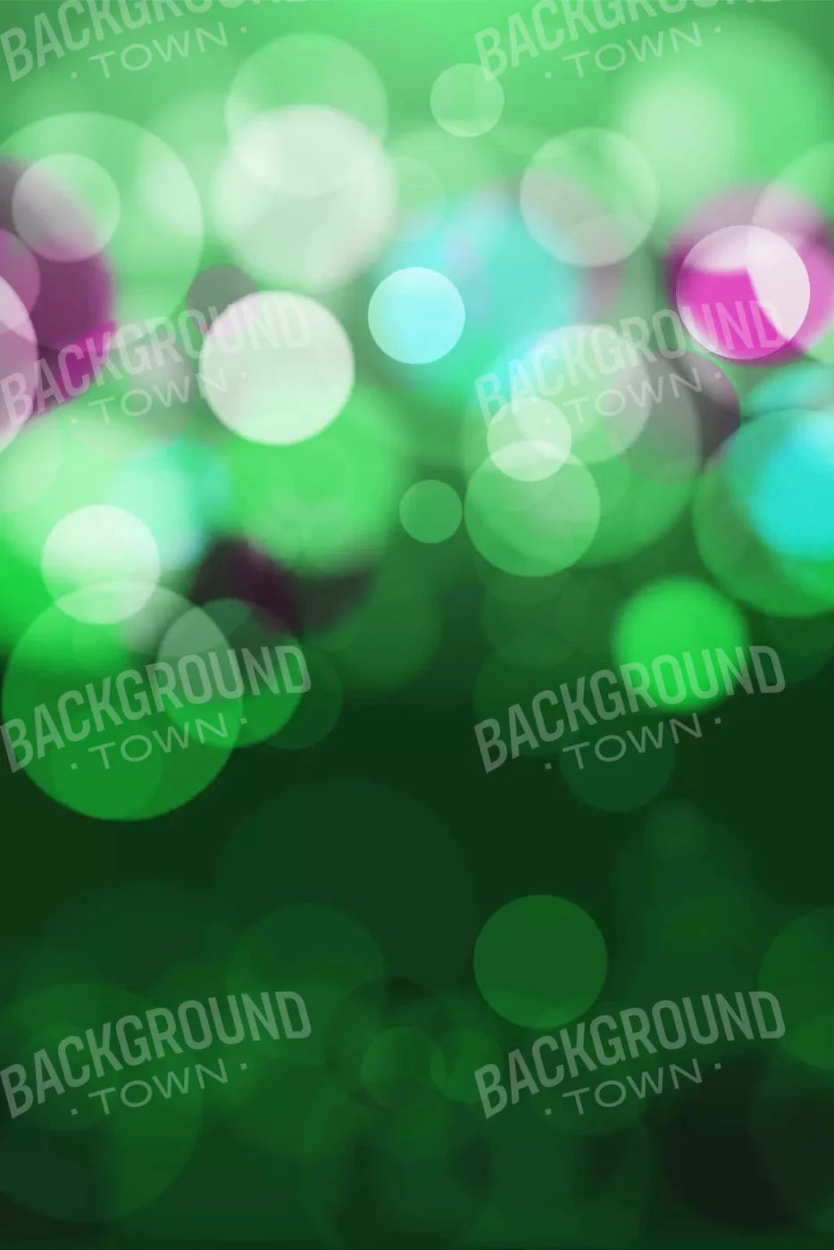 Bokeh Green 5X8 Ultracloth ( 60 X 96 Inch ) Backdrop