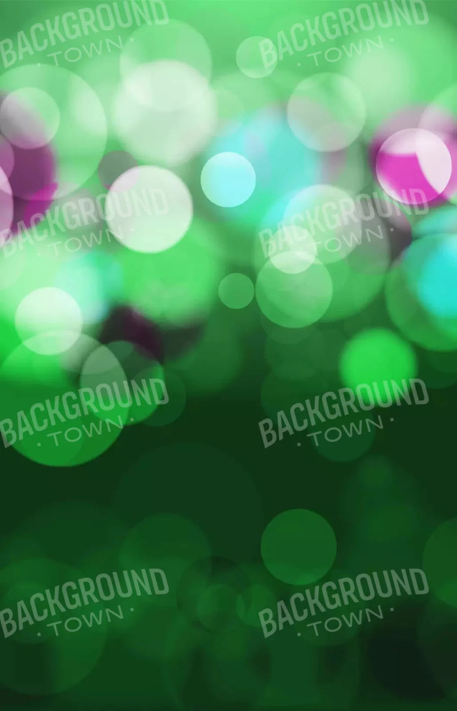 Bokeh Green 8X12 Ultracloth ( 96 X 144 Inch ) Backdrop