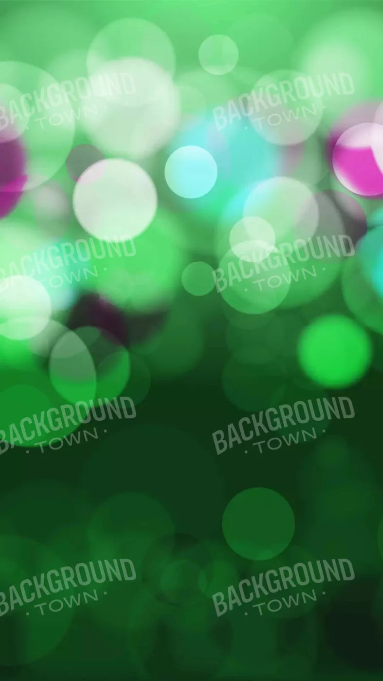 Bokeh Green 8X14 Ultracloth ( 96 X 168 Inch ) Backdrop