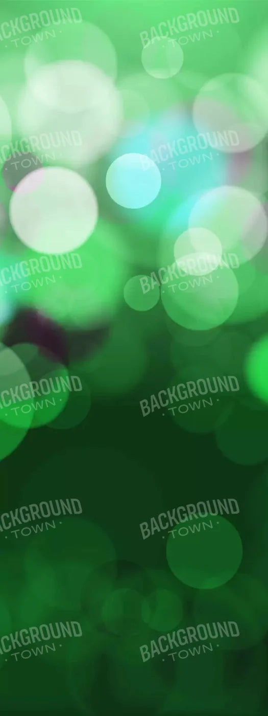 Bokeh Green 8X20 Ultracloth ( 96 X 240 Inch ) Backdrop