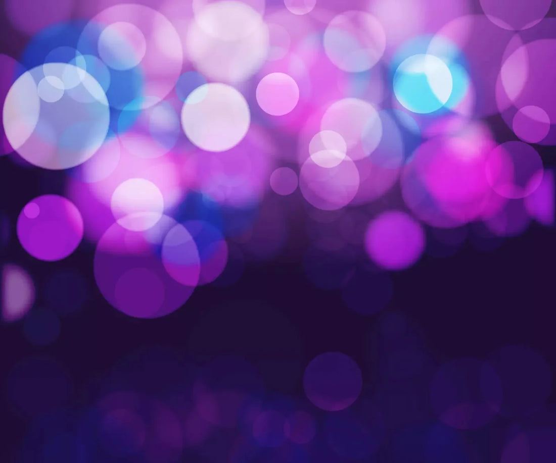 Bokeh Magic Blueberry 5X42 Fleece ( 60 X 50 Inch ) Backdrop
