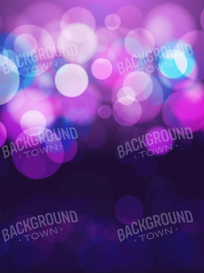 Bokeh Magic Blueberry 8X10 Fleece ( 96 X 120 Inch ) Backdrop