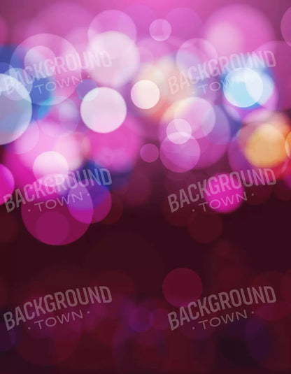 Bokeh Magic Plum 6X8 Fleece ( 72 X 96 Inch ) Backdrop