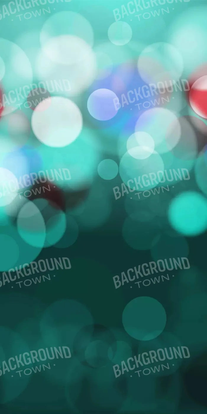 Bokeh Turquoise 10X20 Ultracloth ( 120 X 240 Inch ) Backdrop