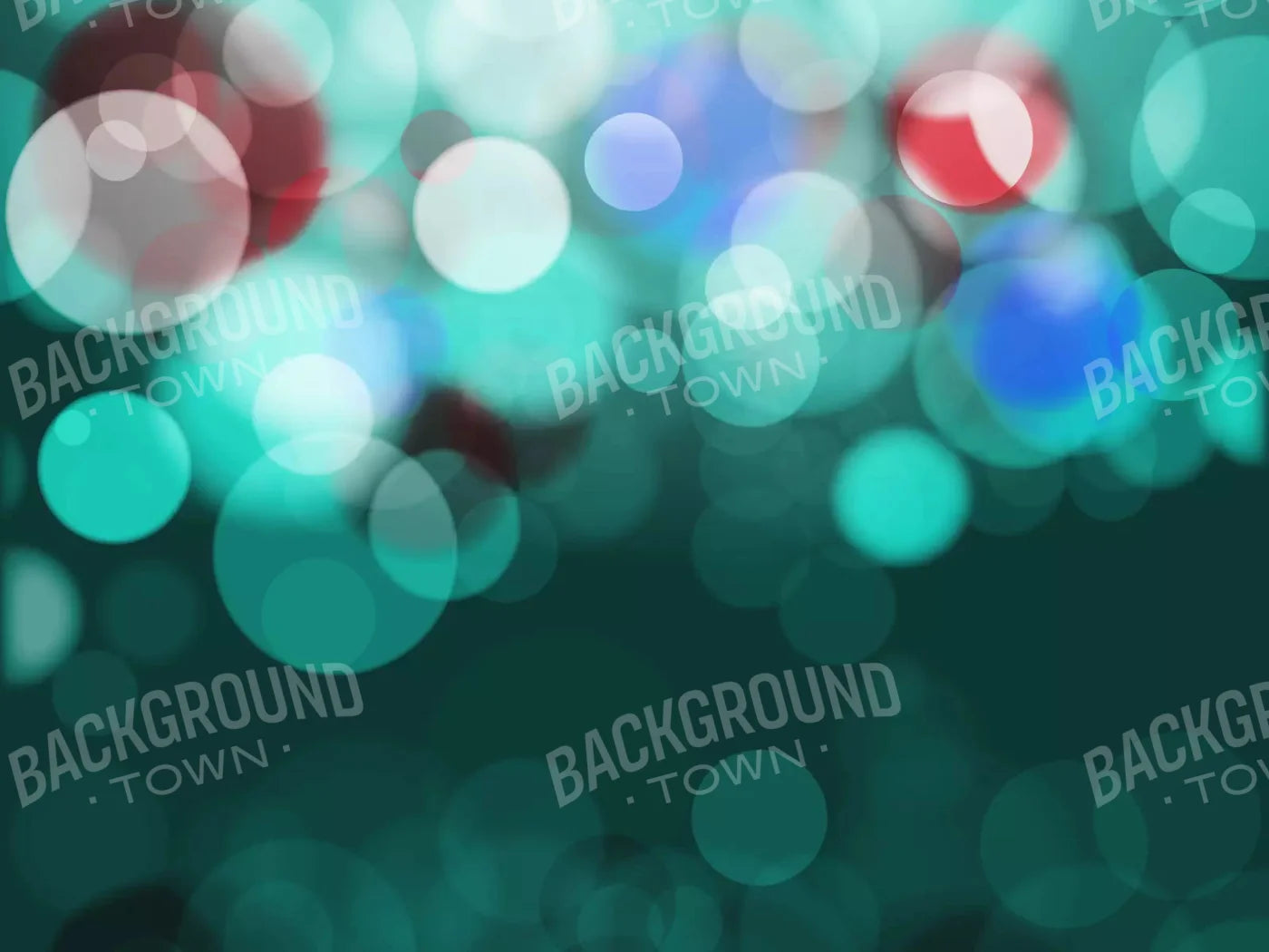 Bokeh Turquoise 10X8 Fleece ( 120 X 96 Inch ) Backdrop