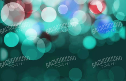 Bokeh Turquoise 12X8 Ultracloth ( 144 X 96 Inch ) Backdrop