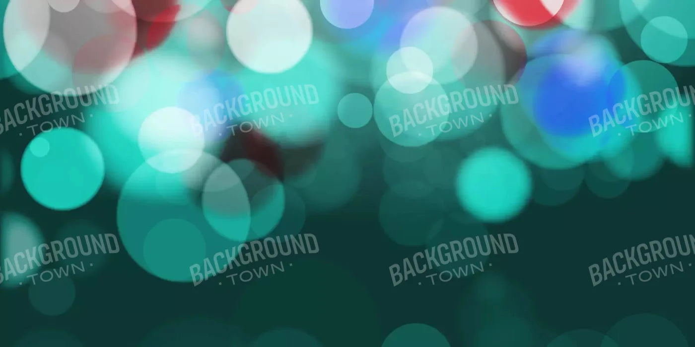 Bokeh Turquoise 20X10 Ultracloth ( 240 X 120 Inch ) Backdrop