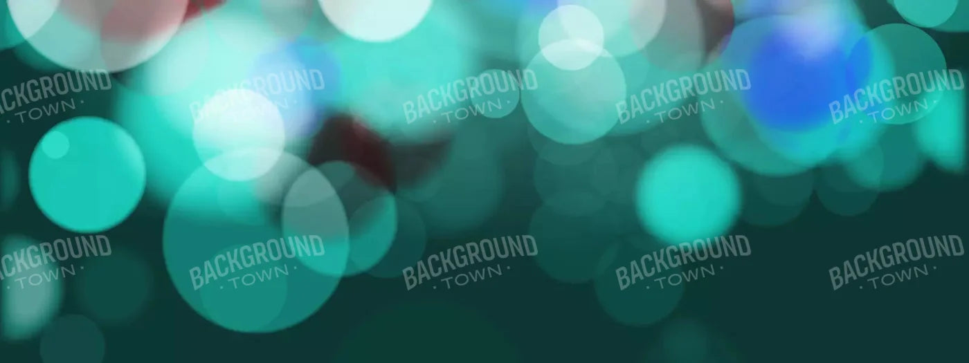 Bokeh Turquoise 20X8 Ultracloth ( 240 X 96 Inch ) Backdrop