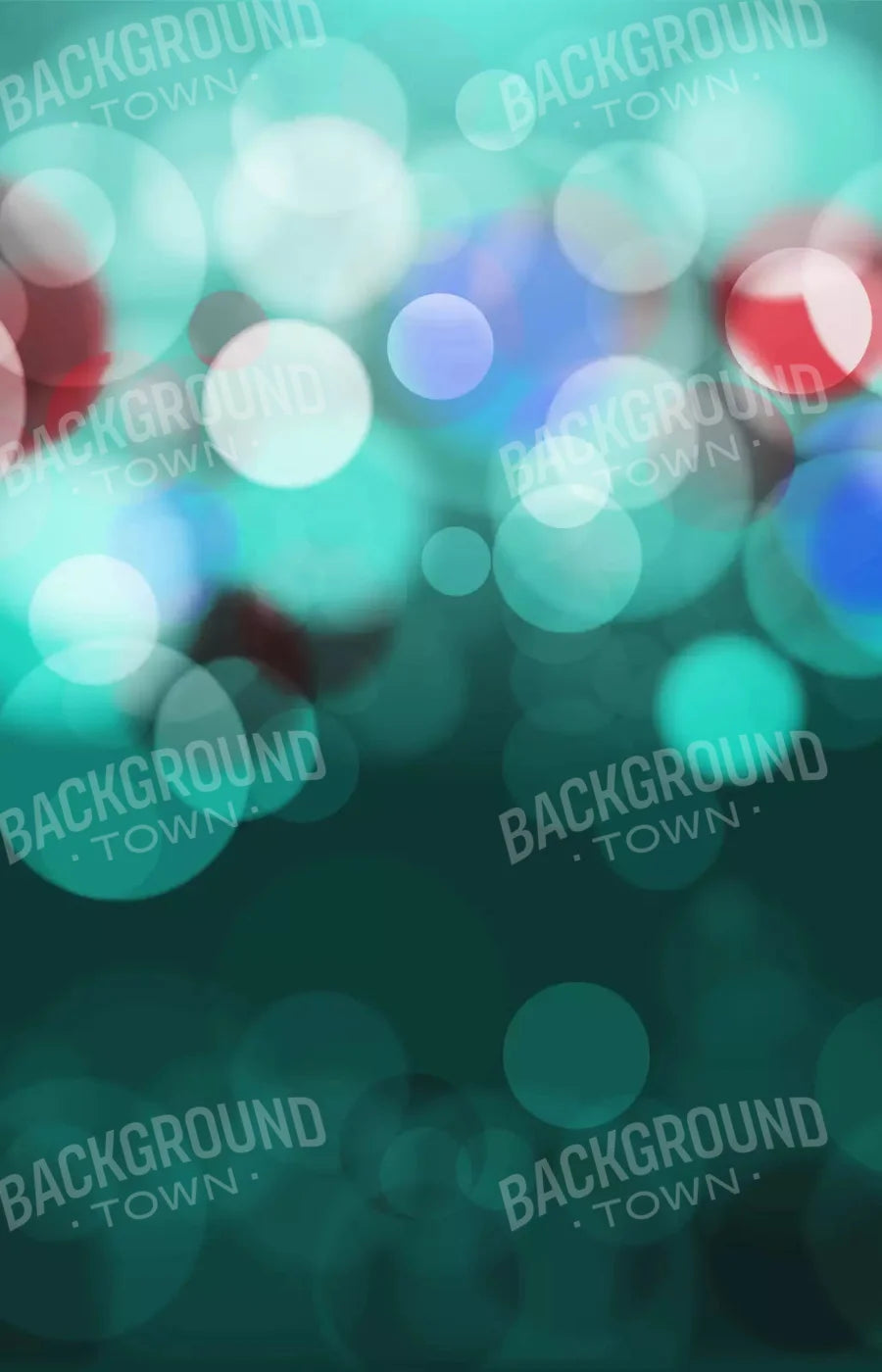 Bokeh Turquoise 8X12 Ultracloth ( 96 X 144 Inch ) Backdrop