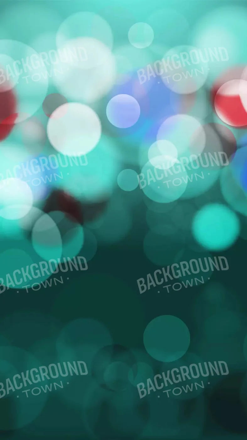 Bokeh Turquoise 8X14 Ultracloth ( 96 X 168 Inch ) Backdrop