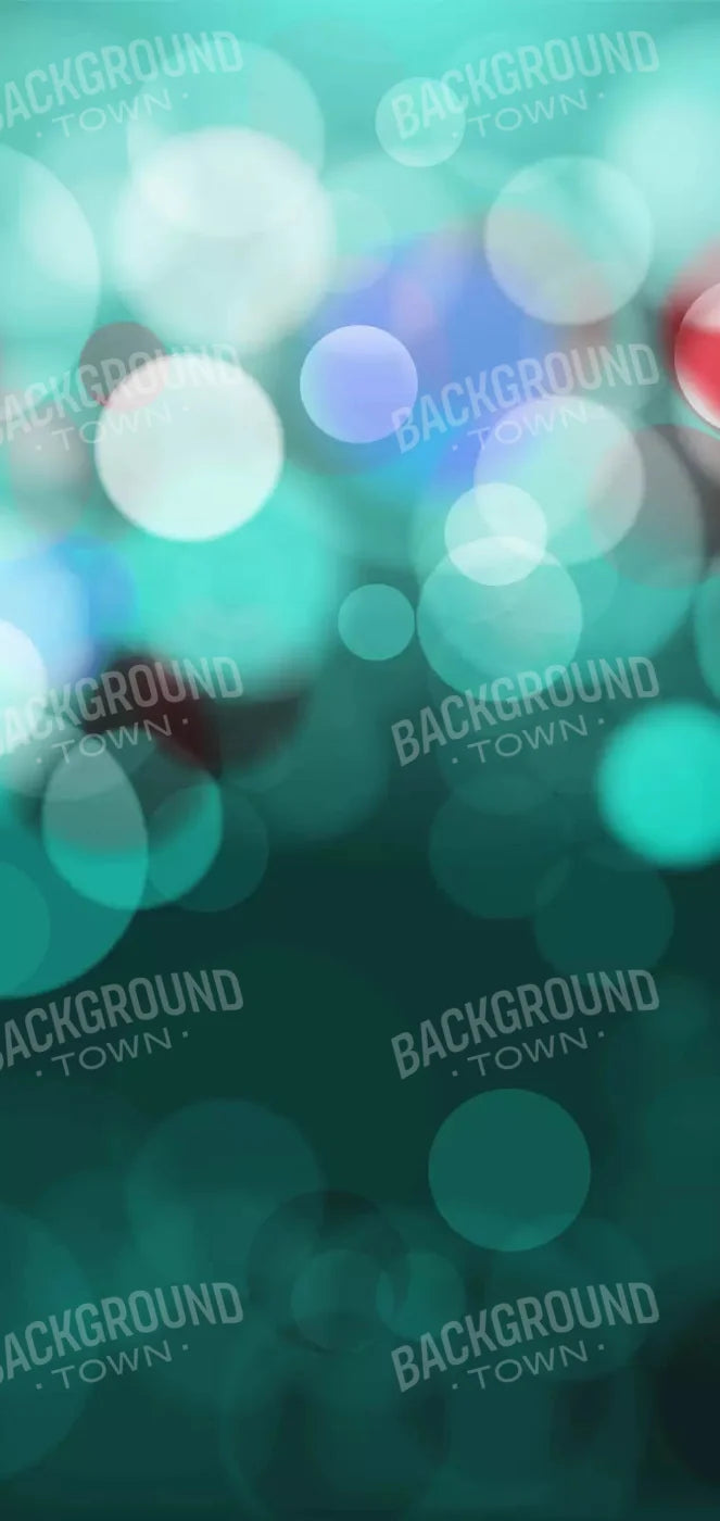 Bokeh Turquoise 8X16 Ultracloth ( 96 X 192 Inch ) Backdrop
