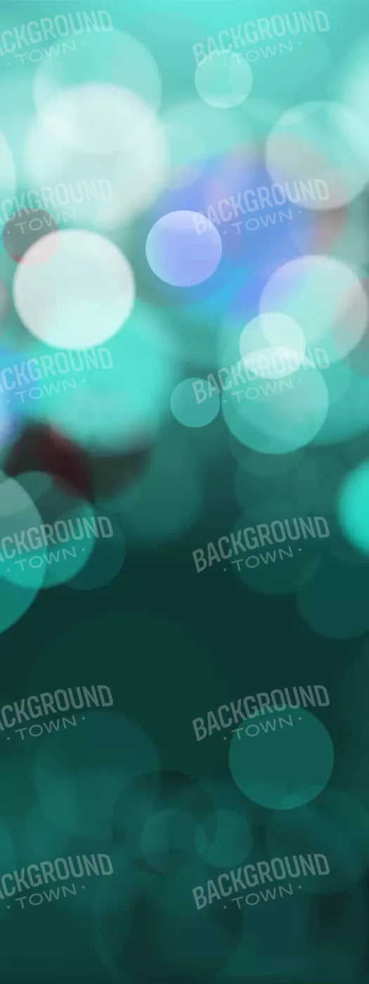 Bokeh Turquoise 8X20 Ultracloth ( 96 X 240 Inch ) Backdrop