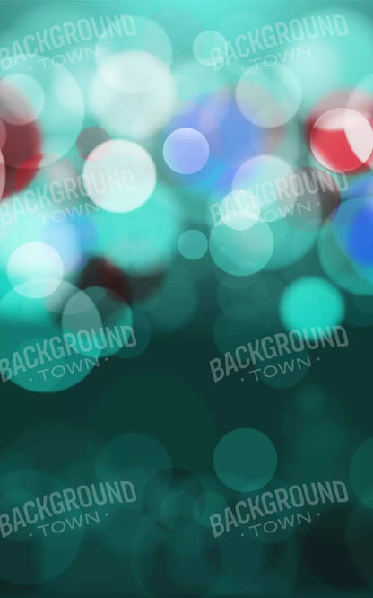 Bokeh Turquoise 9X14 Ultracloth ( 108 X 168 Inch ) Backdrop