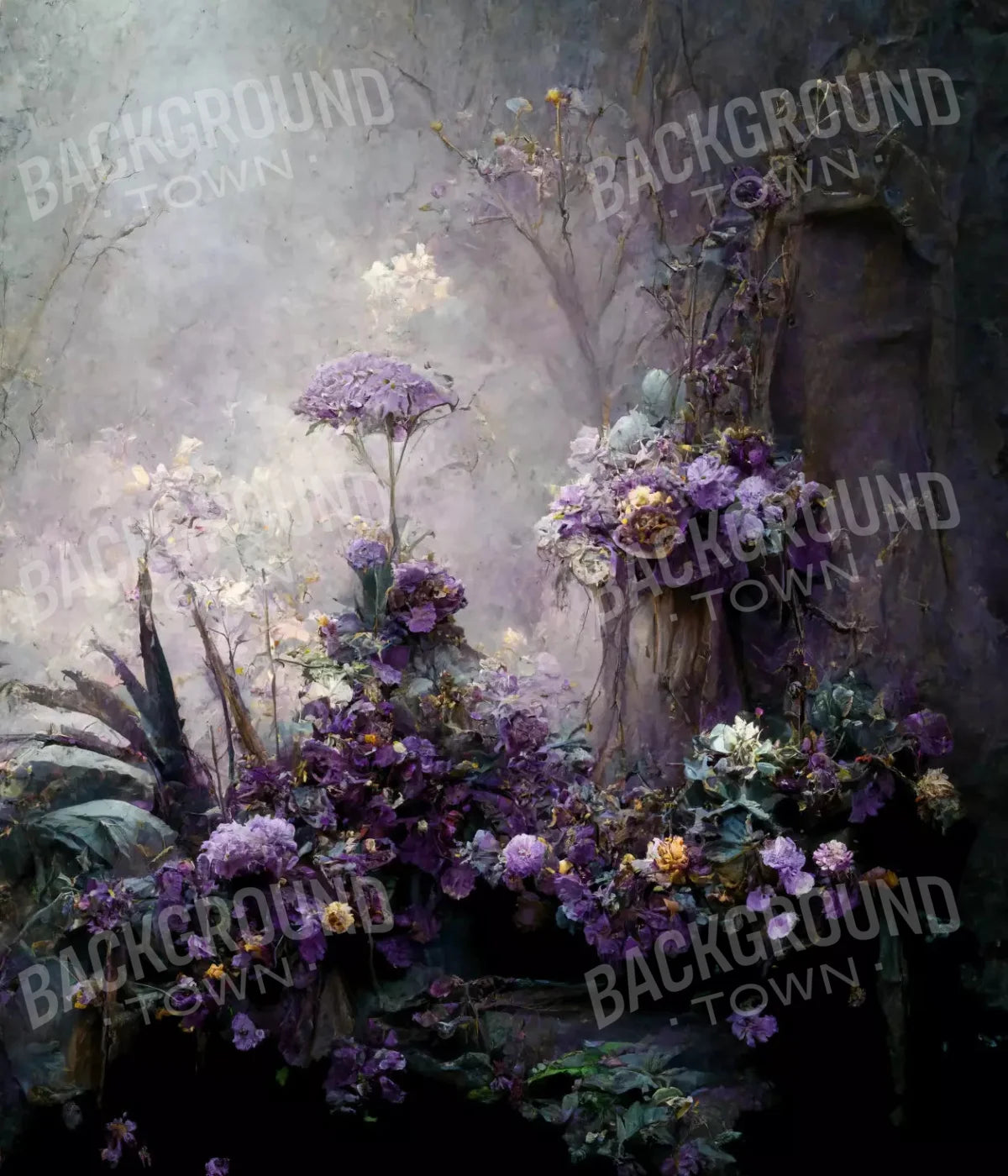 Botanical Lavendar 10X12 Ultracloth ( 120 X 144 Inch ) Backdrop
