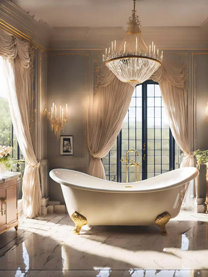 Boudoir Bath Iii 6’X8’ Fleece (72 X 96 Inch) Backdrop
