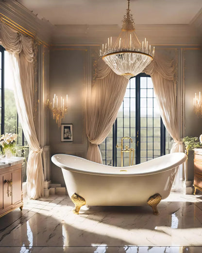 Boudoir Bath Iii 8’X10’ Fleece (96 X 120 Inch) Backdrop