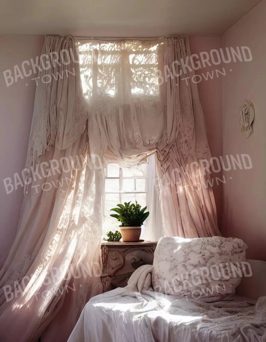 Boudoir I 6X8 Fleece ( 72 X 96 Inch ) Backdrop