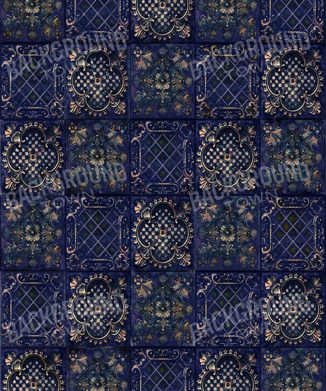 Blue Steel and Metal Backdrop for Photography