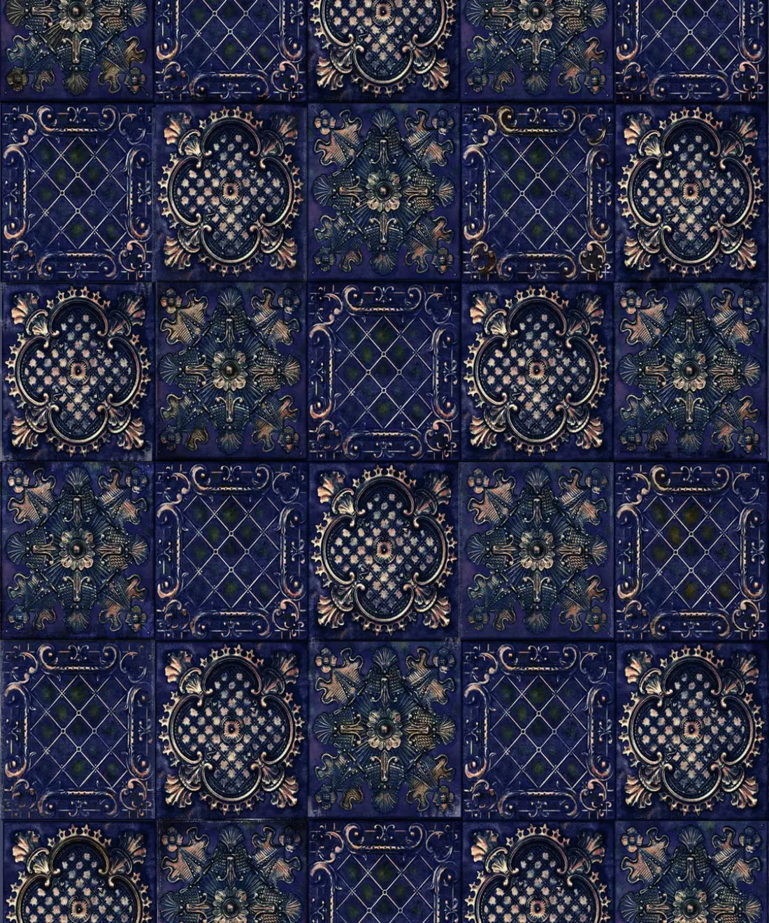 Blue Steel and Metal Backdrop for Photography