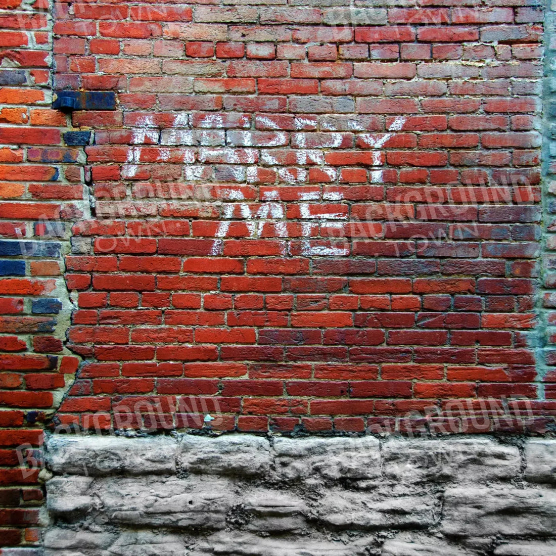 Orange Brick and Stone Backdrop for Photography