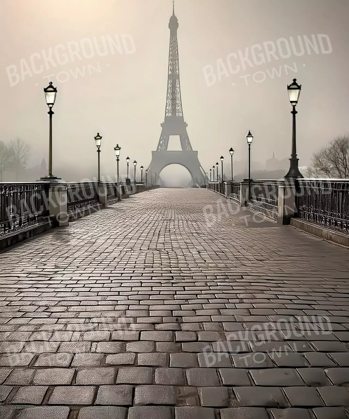 Bridge to Paris 10’x12’ UltraCloth (120 x 144 inch) Backdrop
