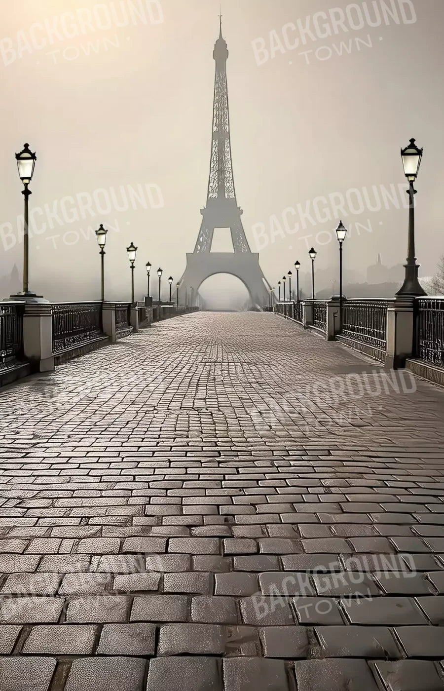 Bridge to Paris 9’x14’ UltraCloth (108 x 168 inch) Backdrop